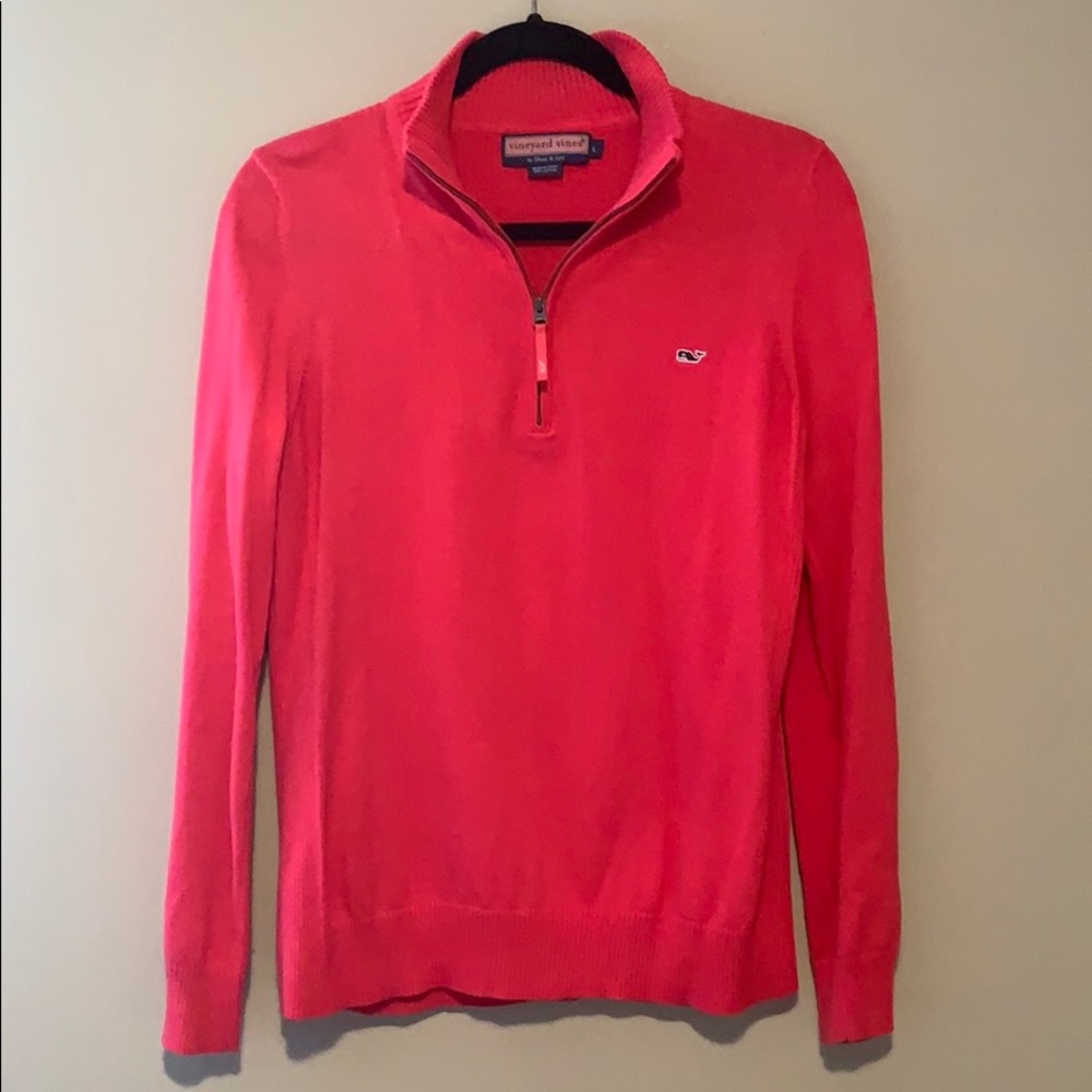 Pink Vineyard Vines Half-Zip